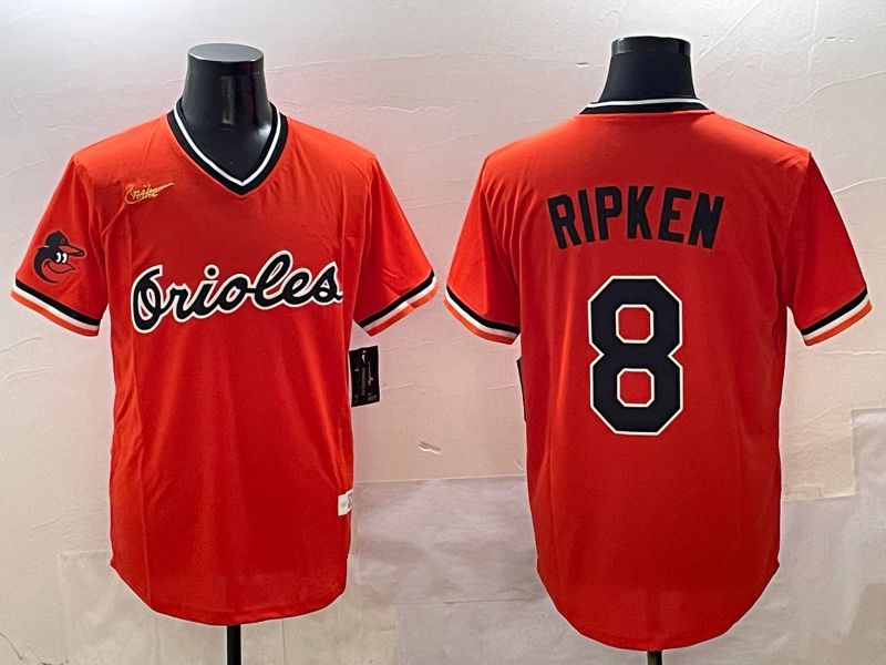 Men Baltimore Orioles #8 Ripken Orange Game Nike 2025 MLB Jersey style 4257